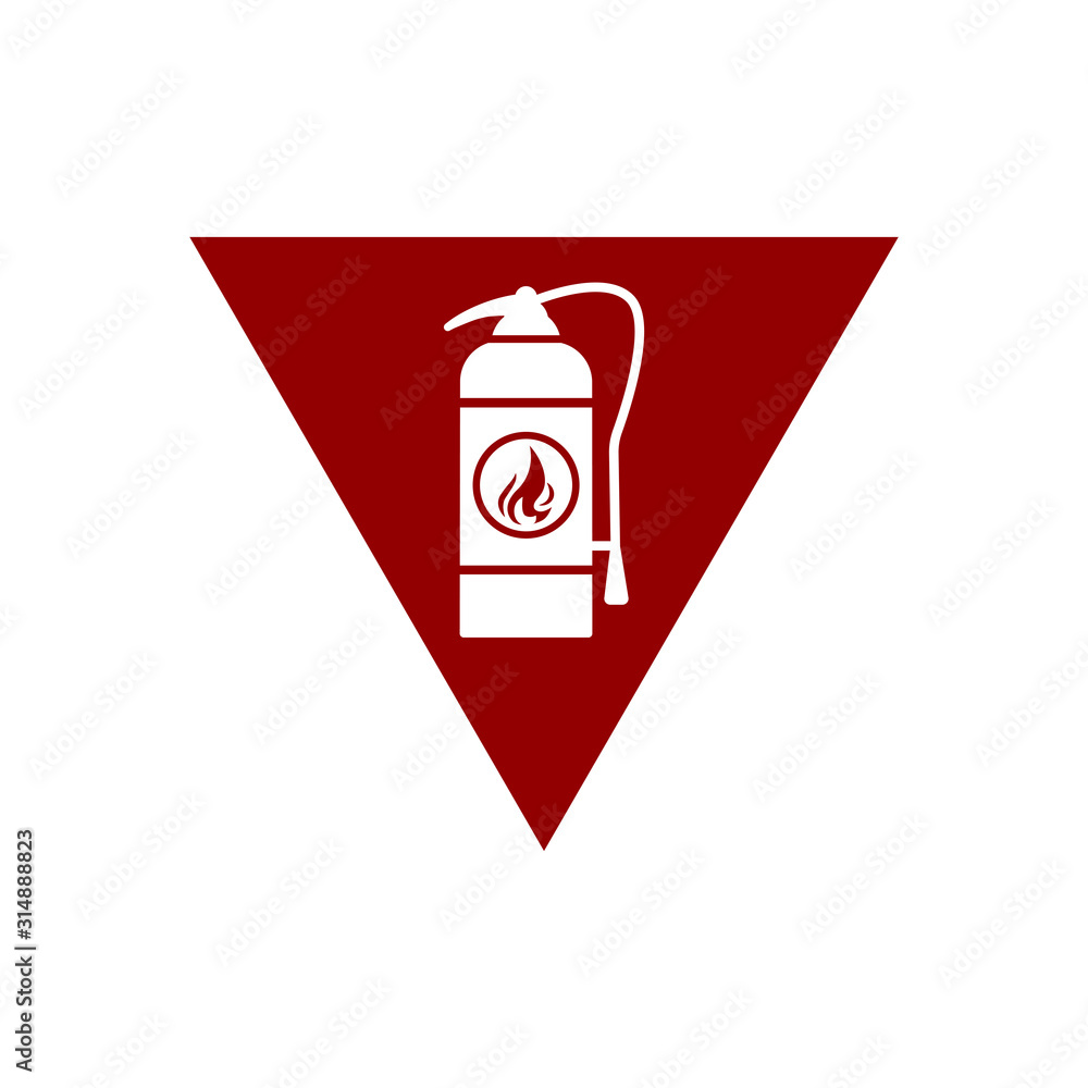 fire extinguisher icon in trendy flat design fire extinguisher icon in trendy flat design