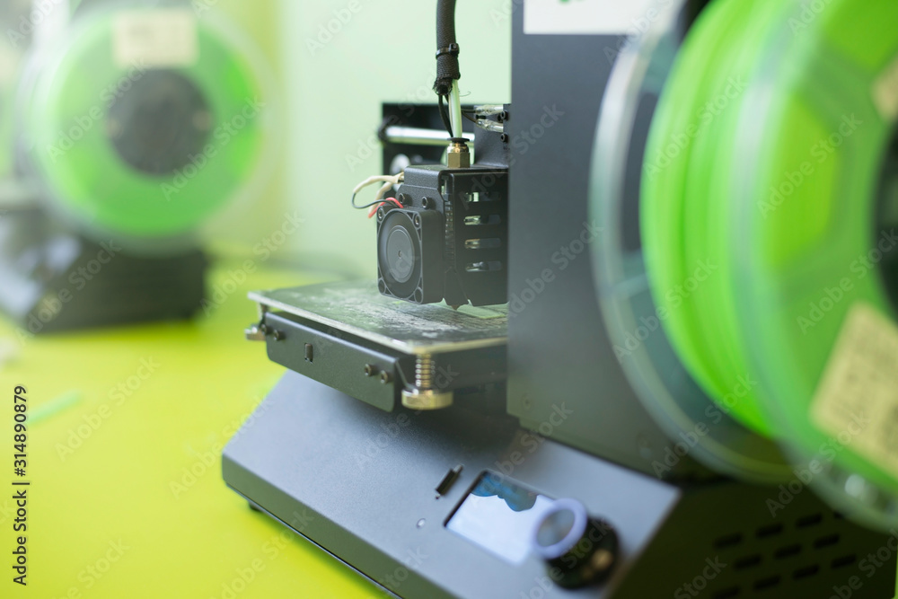 Fototapeta premium Three-dimensional printing machine, 3D printer.