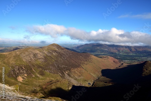 Deep shadow on Coledale Horseshoe in early winter