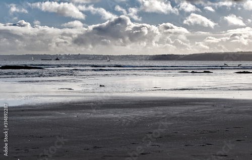 beach in winter