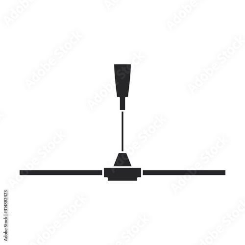 Ventilation vector icon.Black vector icon isolated on white background ventilation .