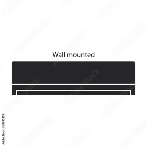 Ventilation vector icon.Black vector icon isolated on white background ventilation .