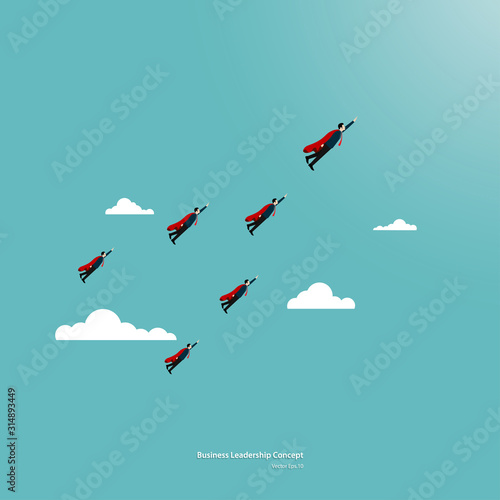 Leadership in business concept