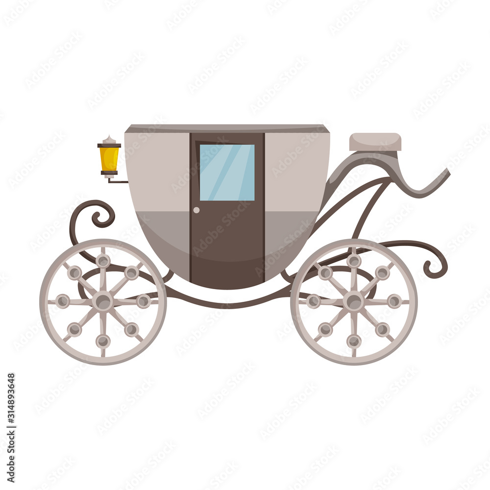 Retro brougham vector icon.Cartoon vector icon retro brougham isolated on white background. Retro brougham vector icon.Cartoon vector icon retro brougham isolated on white background.