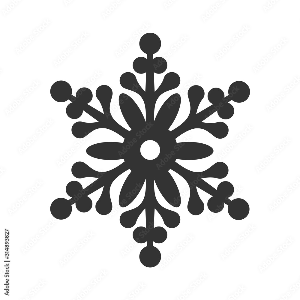 Snowflake sign icon. Air conditioning symbol. Gray flat button with shadow. Snowflake sign icon. Air conditioning symbol. Gray flat button with shadow.