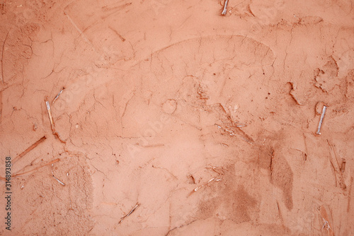 Fotografia brown clay wall background, cement concrete stone background