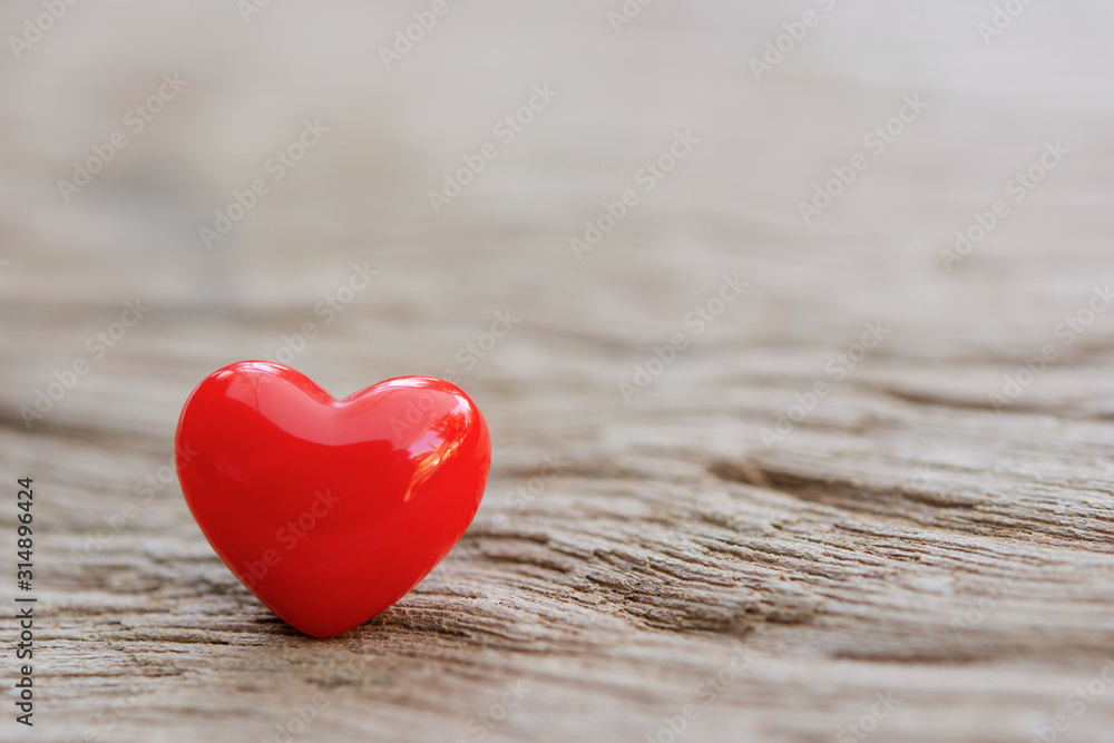 Valentines Day background with red hearts on plank wooden, copy space. Valentines Day background with red hearts on plank wooden, copy space.
