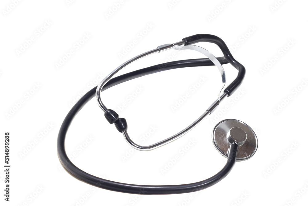 medical object stethoscope on a white isolated background medical object stethoscope on a white isolated background