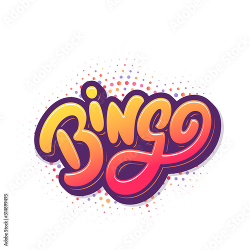 Bingo. Vector card.