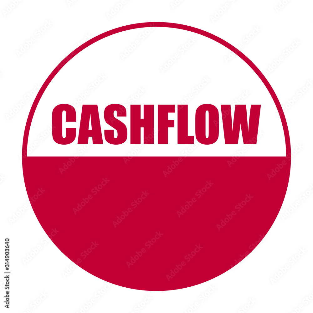 red vector banner cashflow red vector banner cashflow