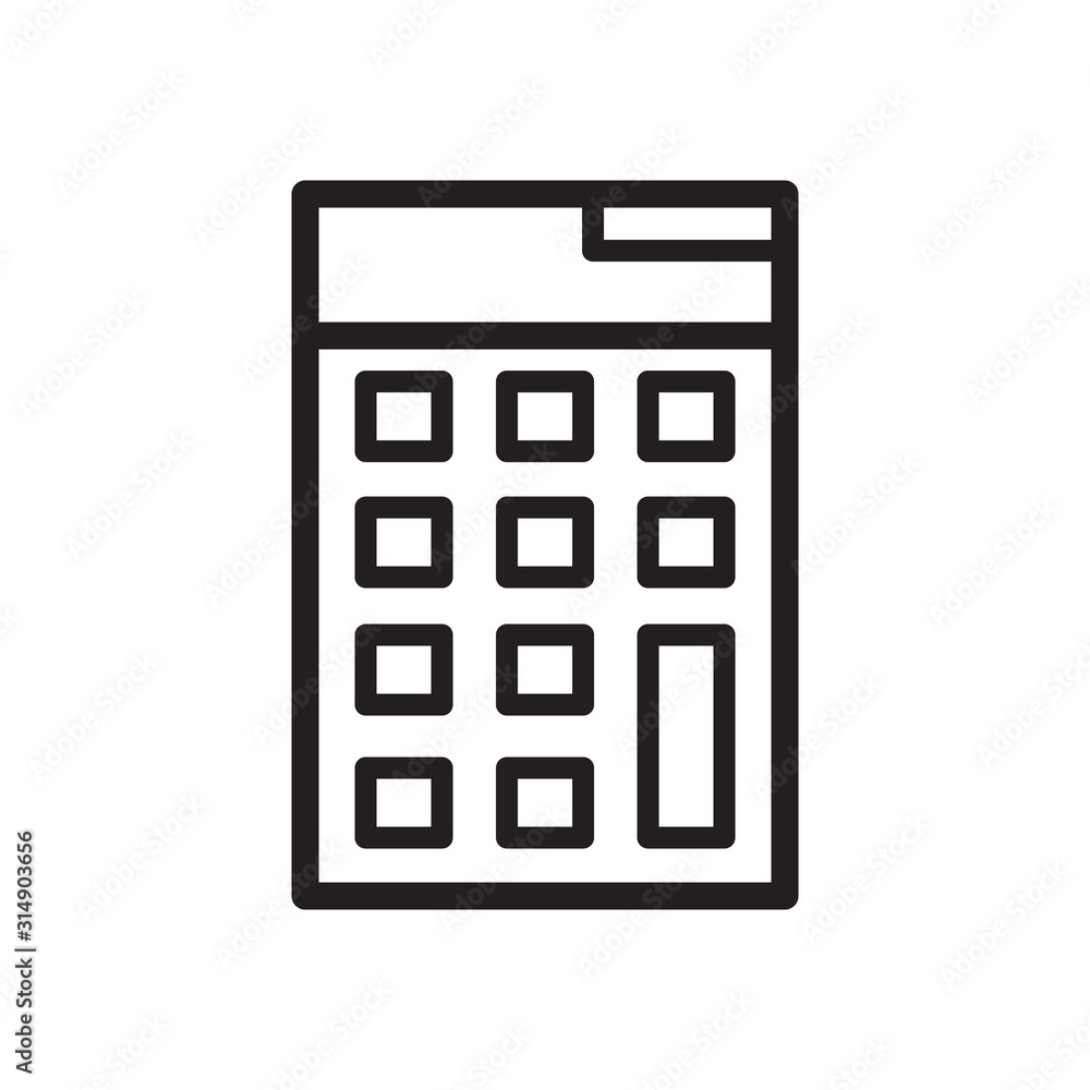 Calculator icon vector design template Calculator icon vector design template