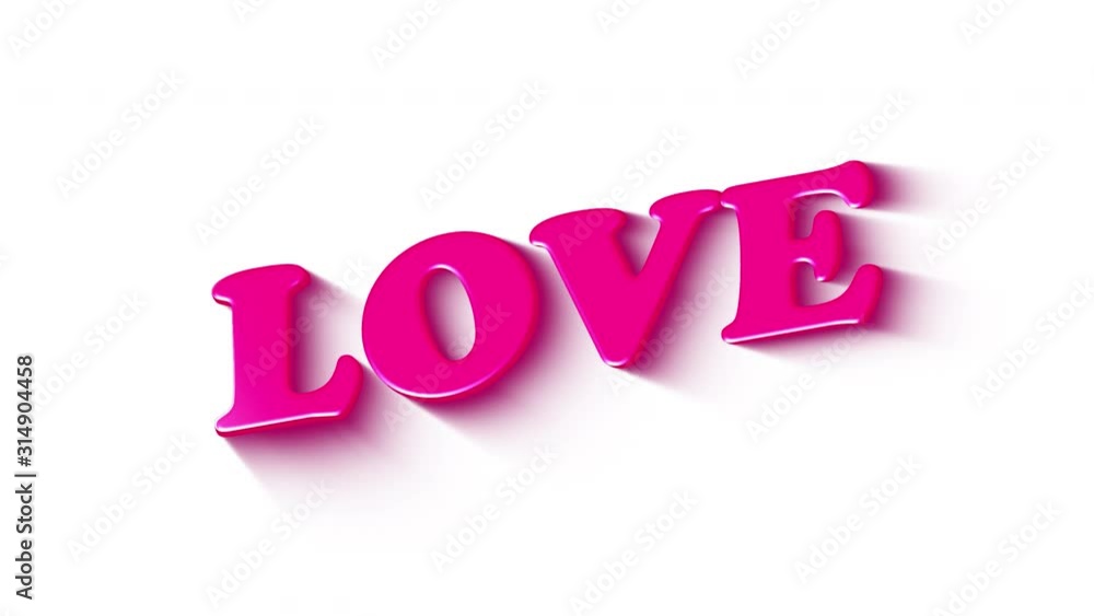Happy Valentine day social media text banner. Love animated motion graphic text shine to with pop pinks colors .screen in a trendy simple post on white background.Creative wedding Footage video 4K. Happy Valentine day social media text banner. Love animated motion graphic text shine to with pop pinks colors .screen in a trendy simple post on white background.Creative wedding Footage video 4K.