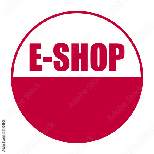 red vector banner eshop