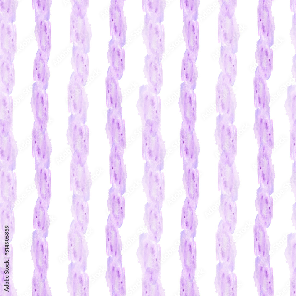 Watercolor seamless pattern with violet stripes, stains, spots. Watercolor seamless pattern with violet stripes, stains, spots.