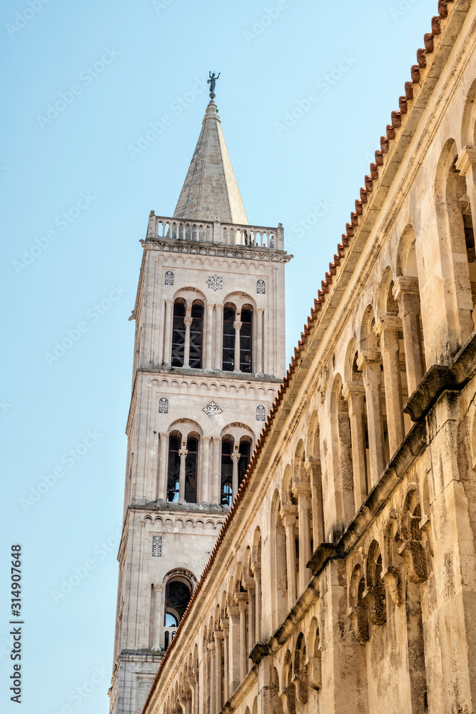 Bell tower, Cathedral of St. Anastasia, Zadar, Croatia