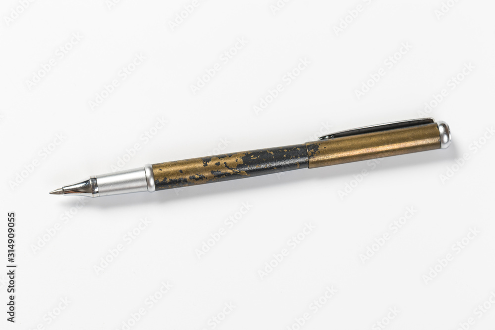 Handheld Writing Tools Pen for Business Office and School Education Supplies in White Isolated Background Handheld Writing Tools Pen for Business Office and School Education Supplies in White Isolated Background