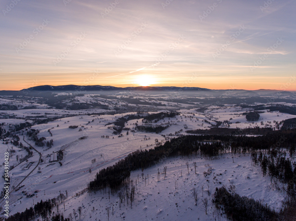 Mountains in Central Europe - Jeseniky Mountains Mountains in Central Europe - Jeseniky Mountains
