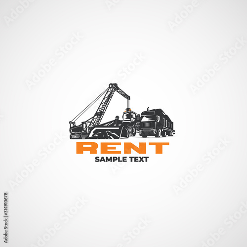 Heavy construction equipment, rental.