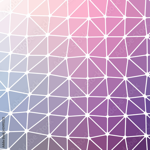 Abstract Low Polygon gradient Generative Art background illustration