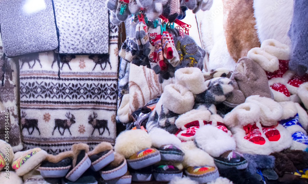Knitwear. Socks. Warm slippers. Christmas Fair. Warm yolks. Knitted shawls.