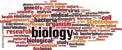 Biology word cloud