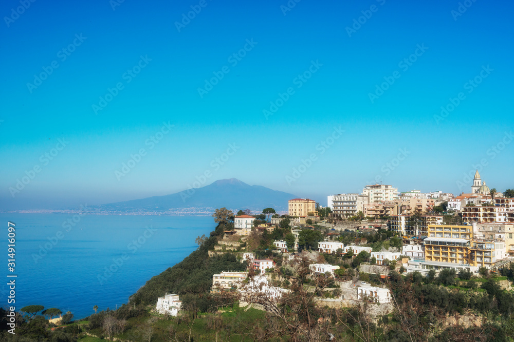 Province of Salerno, Amalfi coast, Naples bay (Napoli bay), Italy