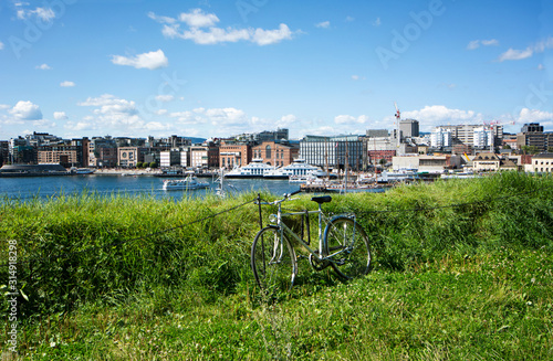 Photography Bicycle in the harbor of Oslo