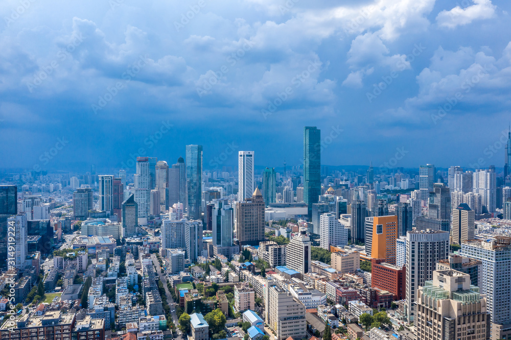 Nanjing City, Jiangsu Province, urban construction landscape