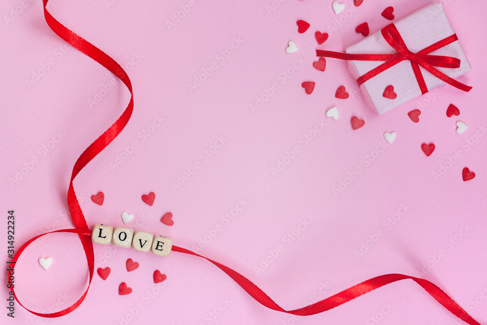 Valentines Day concept word Valentines Day concept word