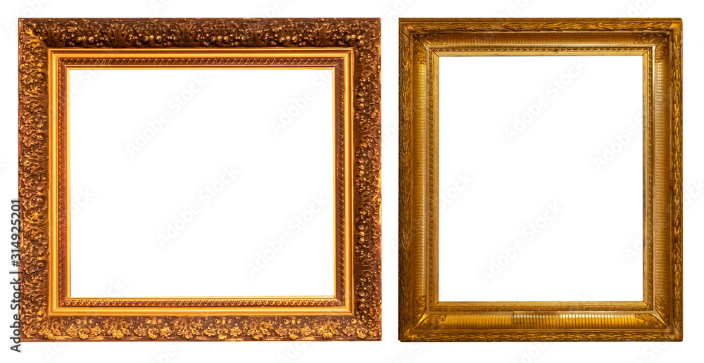 Gold retro antique picture frames Gold retro antique picture frames