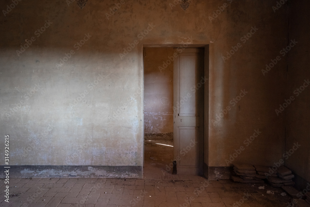 old interior of a room