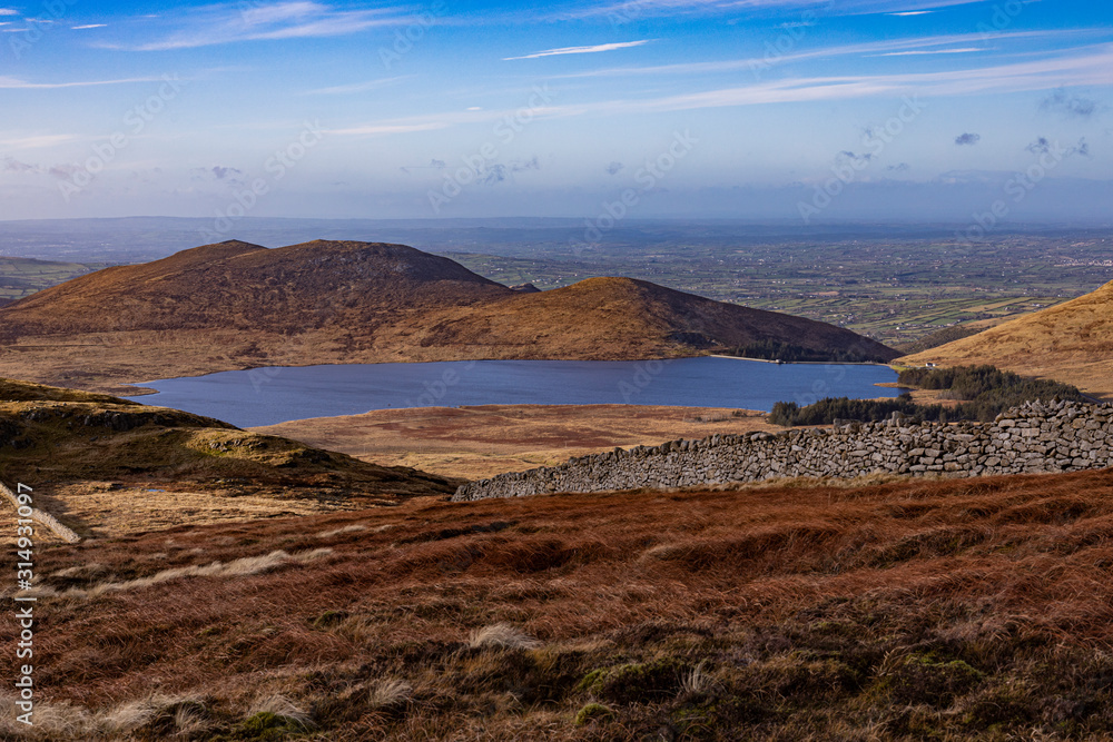 Spelga dam, Mourne mountains, County Down, Northern Ireland