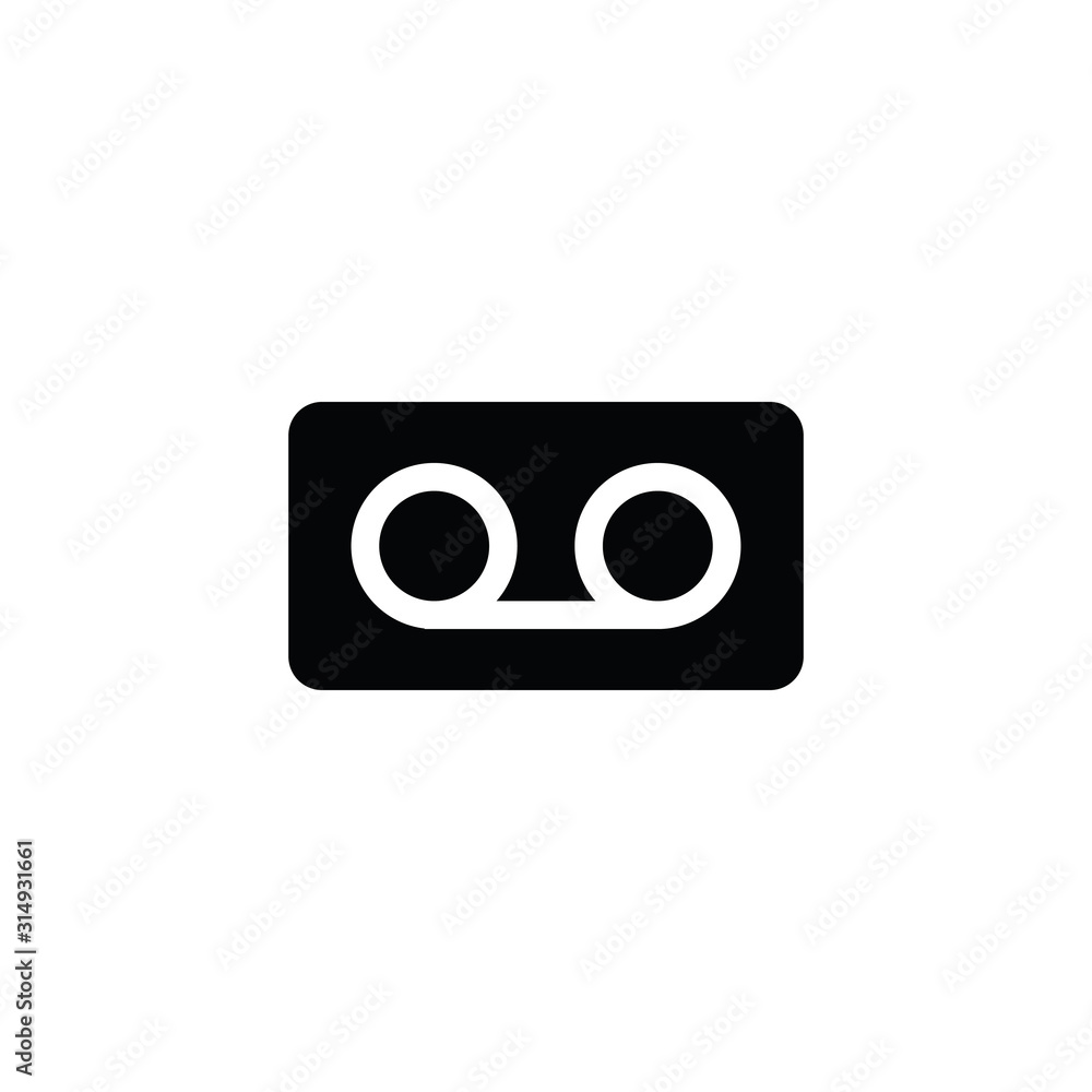 recording icon. recording voice. line style. black vector recording icon. recording voice. line style. black vector