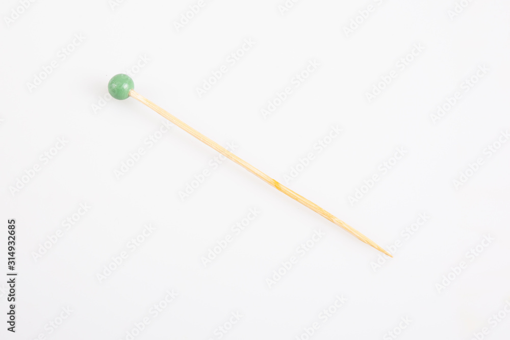 Toothpicks food pick with green handle ball Toothpicks food pick with green handle ball
