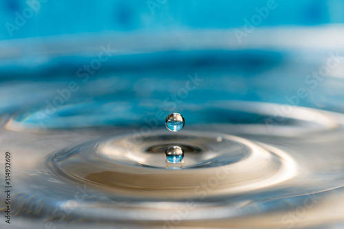 close up conceptual photo of water drops splashing 