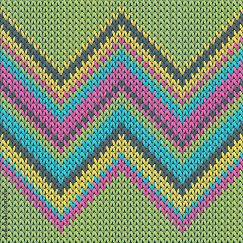 Vintage zig zal lines knitting texture geometric 