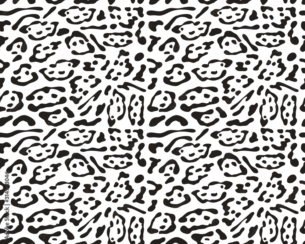 Seamless leopard repeat pattern, creative design templates