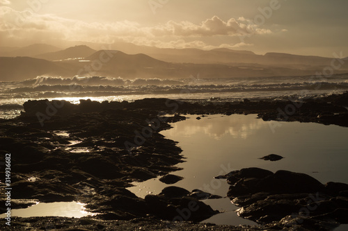 Spectacular reflection in Gran Canaria, Canary islands