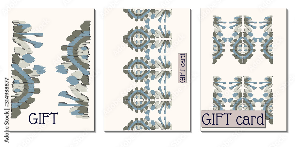 Cover royal greeting design. Modern template with ikat ornament for wedding design or greeting card any purpose. Cover royal greeting design. Modern template with ikat ornament for wedding design or greeting card any purpose.