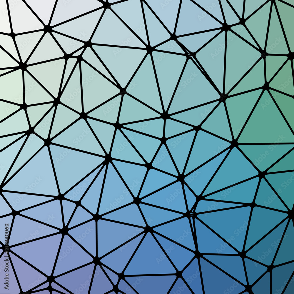 Obraz premium Abstract Low Polygon gradient Generative Art background illustration