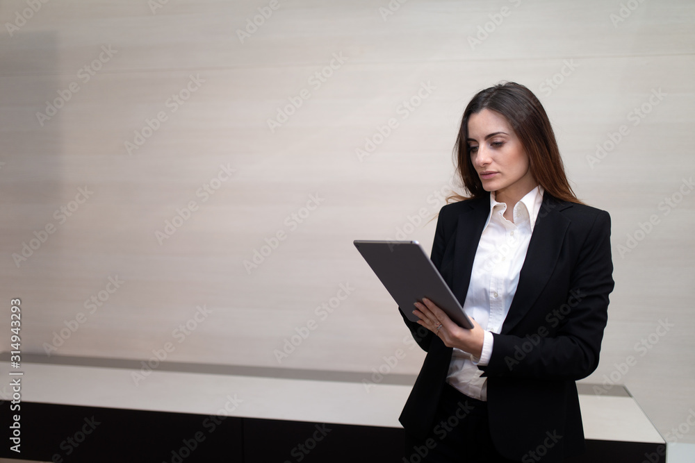 Businesswoman using a digital tablet Businesswoman using a digital tablet