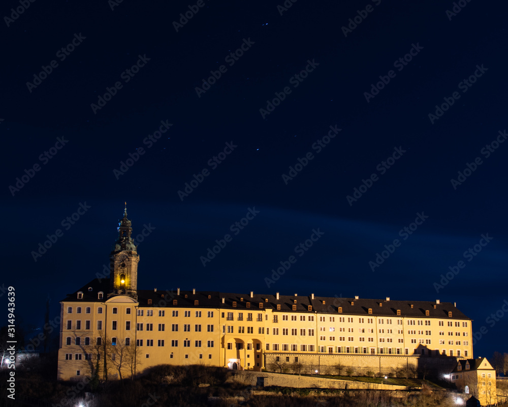 Schloss Heidecksburg in Rudolstadt bei Nacht Schloss Heidecksburg in Rudolstadt bei Nacht