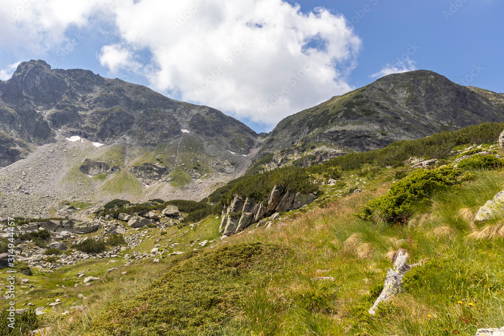 Fototapeta premium Landscape near Prekorech circus, Rila Mountain, Bulgaria