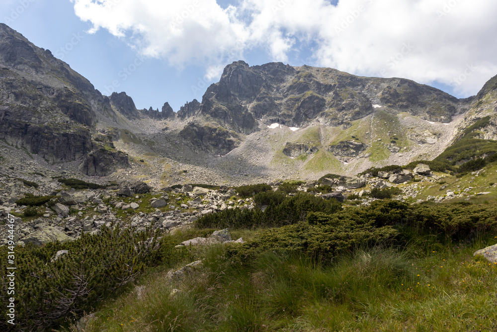 Landscape near Prekorech circus, Rila Mountain, Bulgaria Landscape near Prekorech circus, Rila Mountain, Bulgaria