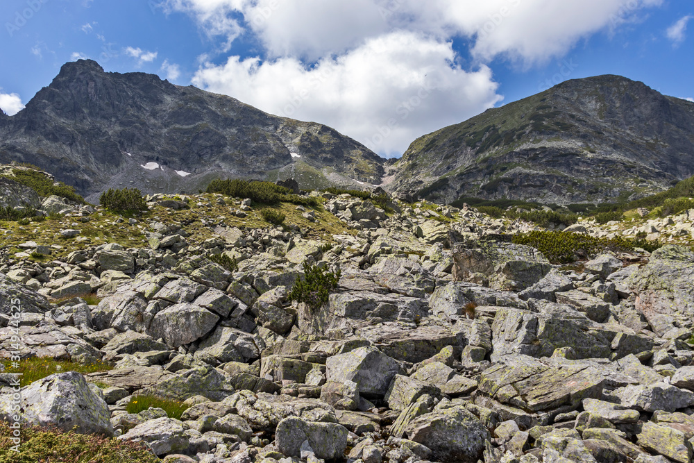 Landscape near Prekorech circus, Rila Mountain, Bulgaria Landscape near Prekorech circus, Rila Mountain, Bulgaria