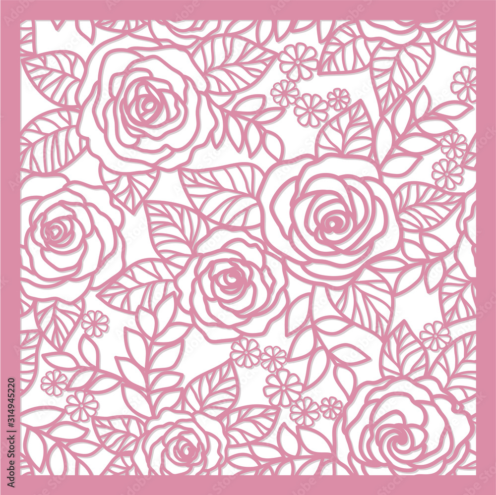 floral   background with roses