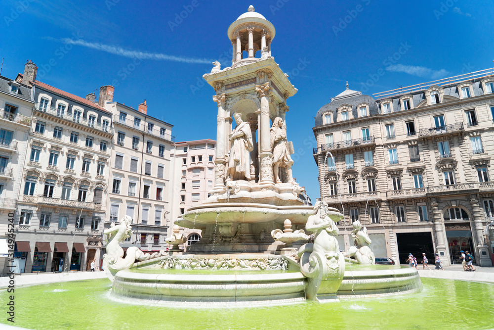 Lyon, France in a beautiful summer day