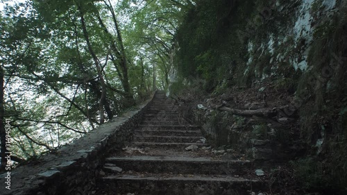 Madonna della Corona Sanctuary, in the Province of Verona, Trentino, South Tyrol, Italy. Church.