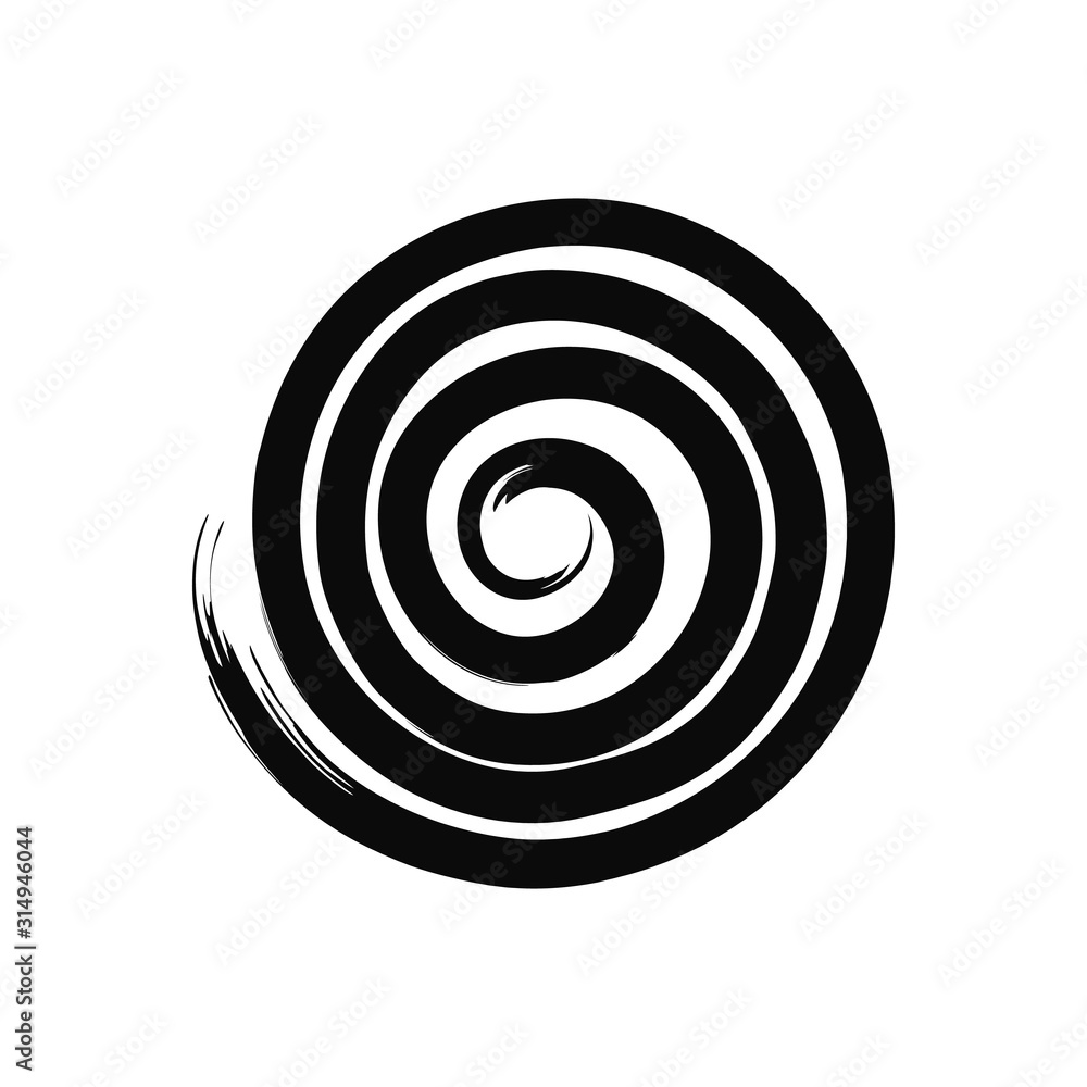 Vector grunge organic ink textured spiral elements set . Abstract swirl motion brush stroke. illustration. Grungy aged distressed moving curve. Uneven twirl circle design. Vector grunge organic ink textured spiral elements set . Abstract swirl motion brush stroke. illustration. Grungy aged distressed moving curve. Uneven twirl circle design.