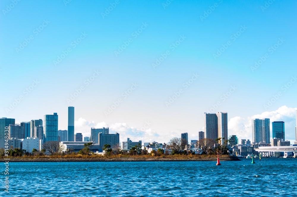 Naklejka premium お台場ビル群